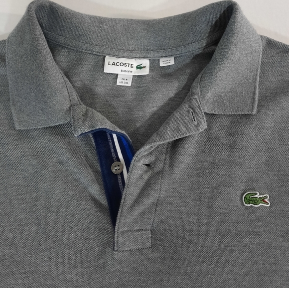 Lacoste Slim Fit Tipped Sleeve Polo Shirt - Picture 4 of 4